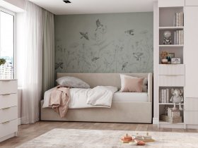 Диван-кровать Бенто (крем) в Битках - bitki.mebel-nsk.ru | фото