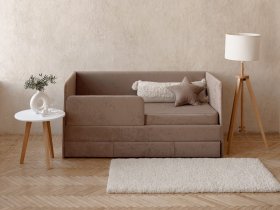 Диван-кровать Happy (капучино) в Битках - bitki.mebel-nsk.ru | фото