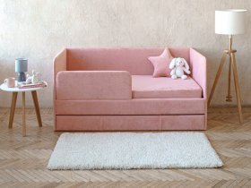 Диван-кровать Happy (коралловый) в Битках - bitki.mebel-nsk.ru | фото