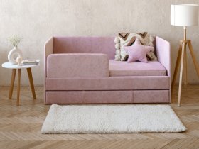 Диван-кровать Happy (розовый) в Битках - bitki.mebel-nsk.ru | фото