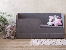 Диван-кровать Happy (темно-серый) в Битках - bitki.mebel-nsk.ru | фото