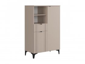 Комод 2 Рич (кашемир/фрапучино матовый/черный) в Битках - bitki.mebel-nsk.ru | фото