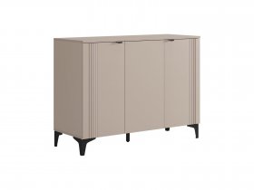 Комод 3 Рич (кашемир/фрапучино матовый/черный) в Битках - bitki.mebel-nsk.ru | фото