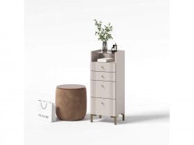 Комод 4 ящика КМ2 Одетта (дуб эндгрей/меланж) в Битках - bitki.mebel-nsk.ru | фото