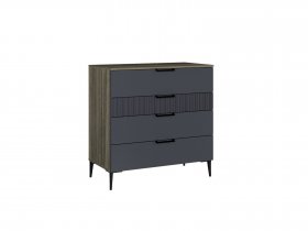 Комод 900 4ящ. Км052.0.001 Борнео (джара темная/хангва) в Битках - bitki.mebel-nsk.ru | фото