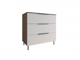 Комод 900 Роза (орех франклин карамельный/бежевый скин) в Битках - bitki.mebel-nsk.ru | фото