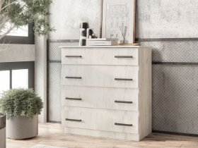 Комод Стандарт-6 NEW (дуб крафт белый) в Битках - bitki.mebel-nsk.ru | фото