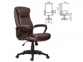 Кресло офисное BRABIX Enter EX-511, коричневое в Битках - bitki.mebel-nsk.ru | фото
