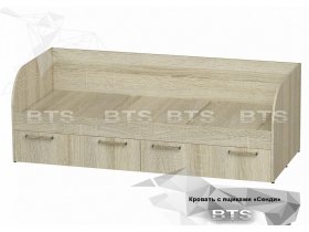 Кровать детская Сенди КР-01 (BTS) в Битках - bitki.mebel-nsk.ru | фото