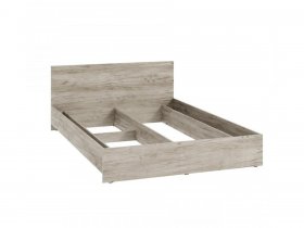 Кровать двухспальная КР-140 Ронда (дуб крафт серый) в Битках - bitki.mebel-nsk.ru | фото