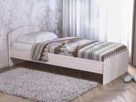 Кровать односпальная 80 с низкой спинкой (ясень шимо светлый) в Битках - bitki.mebel-nsk.ru | фото