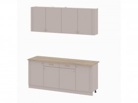 Кухонный гарнитур 2,0м Одетта (меланж/дуб сонома) в Битках - bitki.mebel-nsk.ru | фото