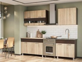Кухонный гарнитур Босфор 2,0м (дуб сонома/венге) в Битках - bitki.mebel-nsk.ru | фото