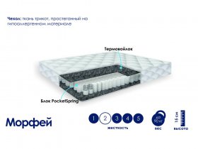 Матрас Морфей (жаккард) в Битках - bitki.mebel-nsk.ru | фото