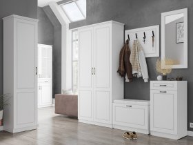 Модульная прихожая Апполия прихожая (белый/белый дуб) в Битках - bitki.mebel-nsk.ru | фото