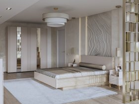 Модульная спальня Одетта (дуб эндгрей/меланж) в Битках - bitki.mebel-nsk.ru | фото