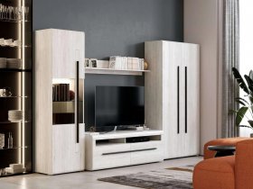 Модульная стенка Ницца (дуб витенберг) в Битках - bitki.mebel-nsk.ru | фото
