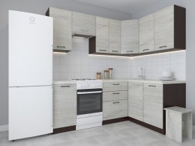 Модульная угловая кухня 1,4м*2,1м Лада (пикард) в Битках - bitki.mebel-nsk.ru | фото
