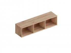 Полка настенная открытая Сицилия (дуб альпийский/тефия) в Битках - bitki.mebel-nsk.ru | фото