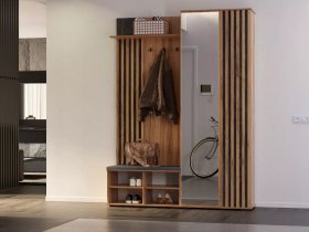 Прихожая Марракеш (дуб вотан/цемент темный) в Битках - bitki.mebel-nsk.ru | фото