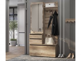Прихожая ПР-04 Энигма (венге/дуб каньон) в Битках - bitki.mebel-nsk.ru | фото