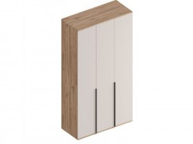 Шкаф 3-ств Сицилия (дуб альпийский/тефия) в Битках - bitki.mebel-nsk.ru | фото