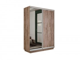 Шкаф-купе двухдверный Экспресс Хит (ЛДСП/зеркало) в Битках - bitki.mebel-nsk.ru | фото