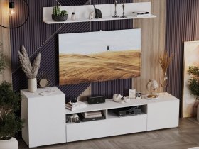 Стенка «Сильвия» (белый ясень) в Битках - bitki.mebel-nsk.ru | фото
