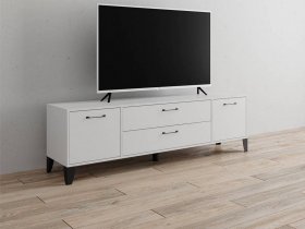 Тумба под ТВ Парус-13 (белый) в Битках - bitki.mebel-nsk.ru | фото