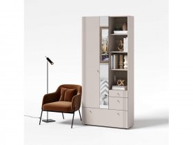 Вешалка с зеркалом ВШ1 Одетта (дуб эндгрей/меланж) в Битках - bitki.mebel-nsk.ru | фото
